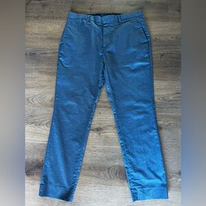 Banana Republic Men's 34x30 Navy Blue Flat Front Dress Pants Business Casual